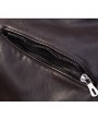 Thick Fleece Motorcycle PU Leather Double Chest Pockets Buckle Stand Collar Jacket For Men